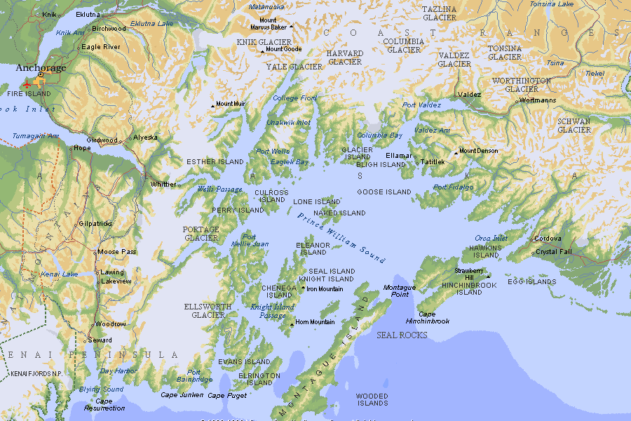 Valdez Ak Map